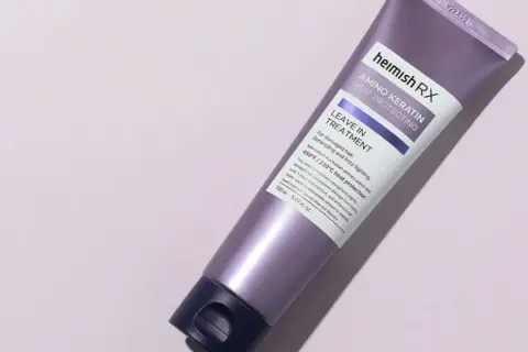 Heimish RX Amino Keratin Heat Protecting Leave-in Treatment för skadat hår. Skyddar mot värme och gör håret mjukt.