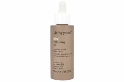 Living Proof Frizz Vanishing Oil, en hårolja som bekämpar friss och ger glans, perfekt för torrt hår.