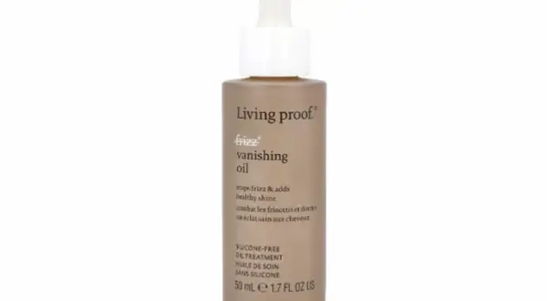 Living Proof Frizz Vanishing Oil, en hårolja som bekämpar friss och ger glans, perfekt för torrt hår.