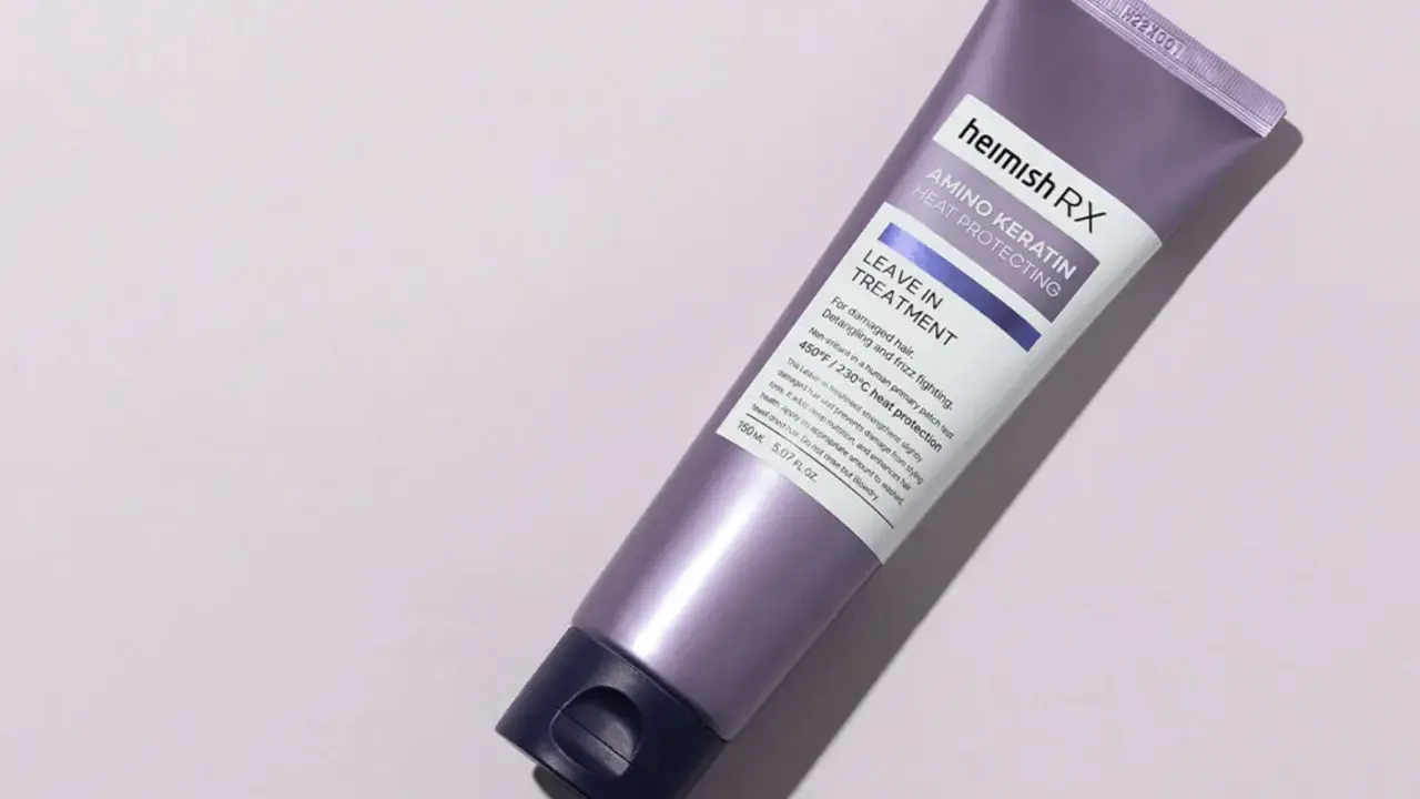 Heimish RX Amino Keratin Heat Protecting Leave-in Treatment för skadat hår. Skyddar mot värme och gör håret mjukt.