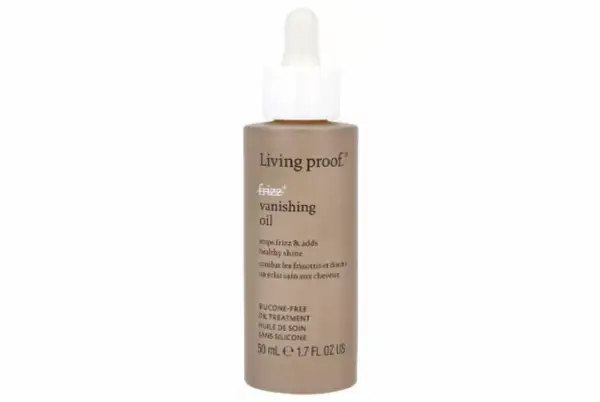 Living Proof Frizz Vanishing Oil, en hårolja som bekämpar friss och ger glans, perfekt för torrt hår.